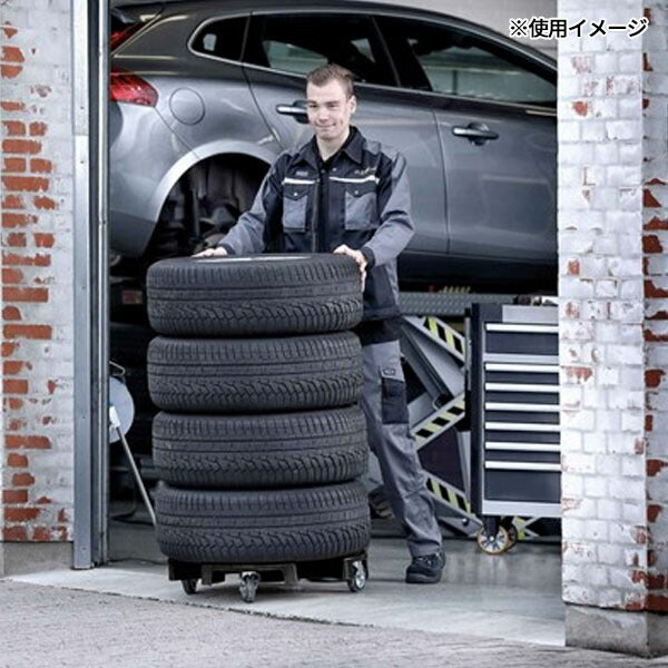 日本正規品 アーコン ホイールトロリー タイヤ・ホイール運搬台車 普通車・バン対応 最大荷重120kg (0152-6301PCKWT1B-R)(0855877003438) AHCON