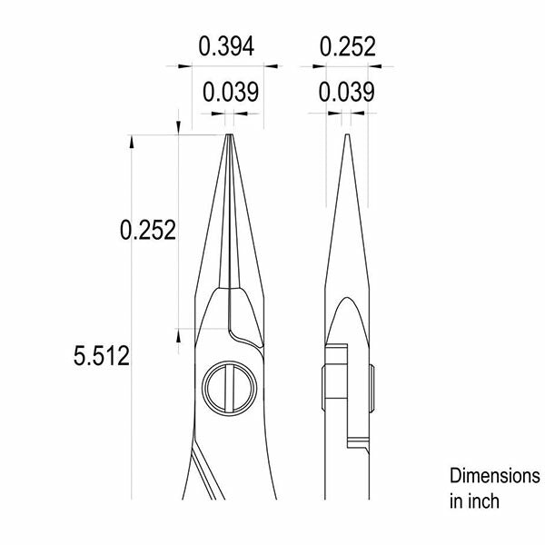 日本正規品 アイデアルテック ESD高精度プライヤ(ロングフラット) (ES6023.CR.BG.IT)(7640144719357) ideal-tek