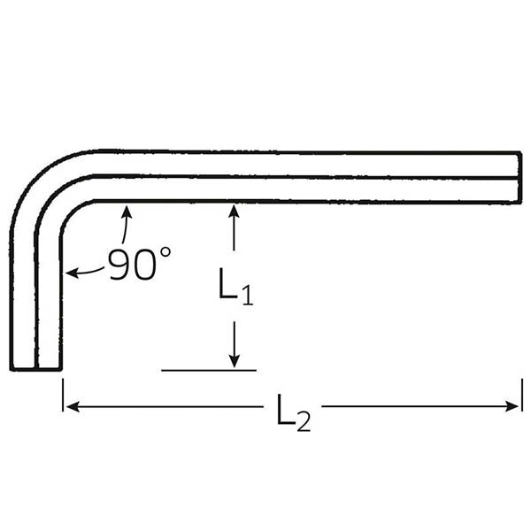 日本正規品 スタビレー 六角棒レンチ 0.7mm スタンダード ガンメタル仕上げ クロームバナジウム鋼 (10760CV-0.7)(4018754027019) STAHLWILLE