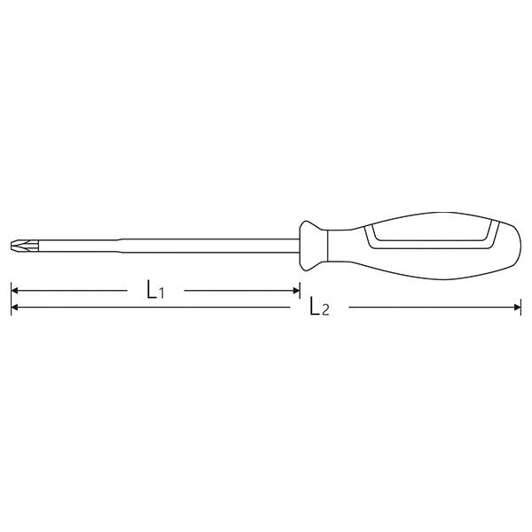 日本正規品 スタビレー 1000V絶縁 プラスドライバー PH3×150mm DRALL+ (4665VDE-3N)(4018754279098) STAHLWILLE