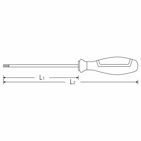 日本正規品 スタビレー 4675VDE-T10N 絶縁ヘクスローブドライバー T10 軸長60mm (4018754279142) STAHLWILLE