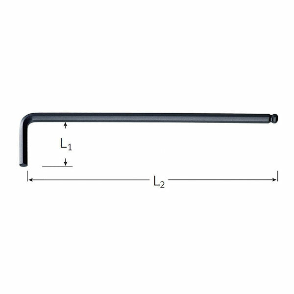 日本正規品 スタビレー 10767A-3/16(43570012) ボール付六角棒レンチ 3/16 ロング (4018754091720) STAHLWILLE