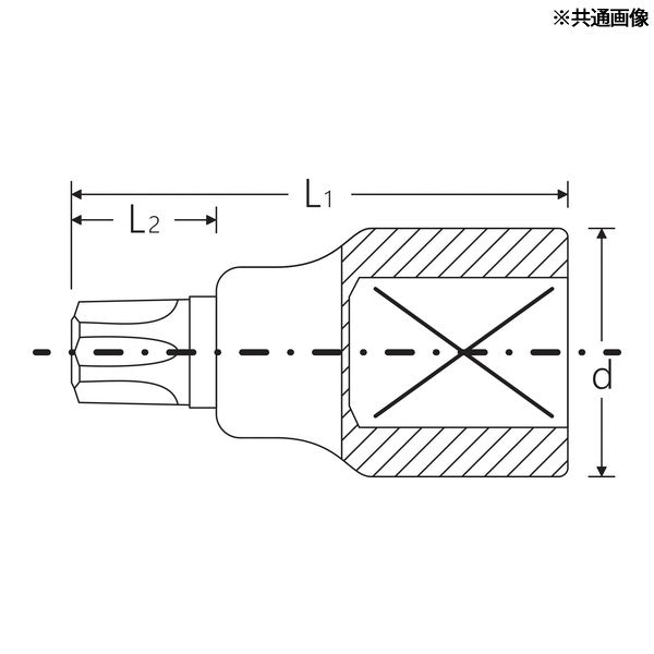 日本正規品 スタビレー 3/4SQ ヘクスローブソケット T100 (59TX-T100)(4018754132218) STAHLWILLE