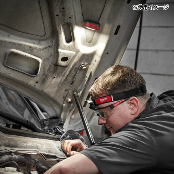 日本正規品 ミルウォーキー バッテリー内蔵式 450ルーメン ヘッドライト (IR HL450 APJ)(4573592040304) milwaukee