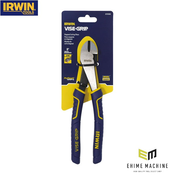 アーウィン 強力ニッパー 200mm 中硬線2.3mm対応 電工 (2078308)(0038548028200) IRWIN