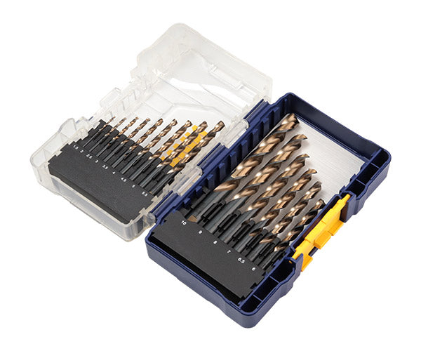 【4月の特価品】IRWIN ドリルターボマックス15本セット IW3031503 アーウィン 自動センタリング機能 ステンレス・鉄・木材・プラスチックの穴あけに