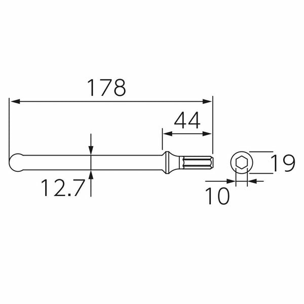 KTC ボールジョイントセパレーターパンチ 〈JTAP710セット用補給部品〉 (JAP710-H14)(4989433617206) 京都機械工具