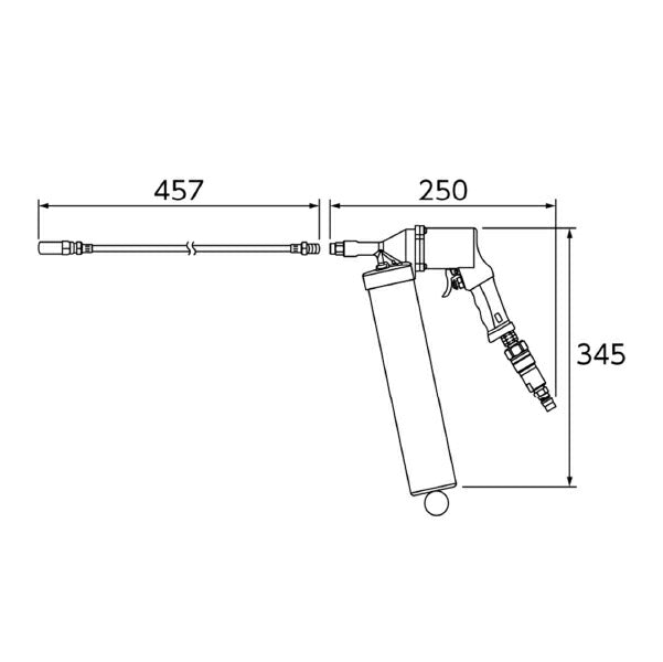 KTC エアグリースガン JAP910 エアーグリースガン エアー式グリースガン オートグリスマシンガン 工具 京都機械工具