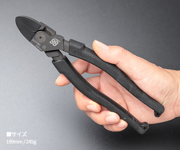 ロブテックス J-CRAFT99 パワーニッパー薄刃 JB200PWNU 全長199mm 強力ニッパー薄型 Jクラフト ツーナインズ ロブスター工具 LOBSTER LOBTEX