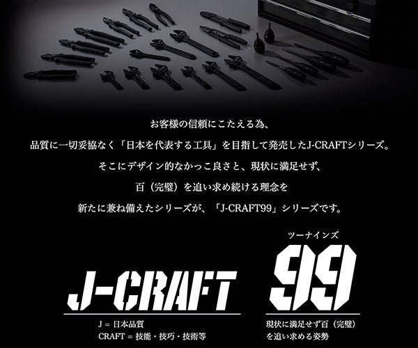 ロブテックス J-CRAFT99 ブラックラチェットコンビネーションレンチ(首振り) JBRW10F サイズ10mm ジェークラフト ツーナインズ ロブスター工具 LOBSTER LOBTEX モンキレンチ