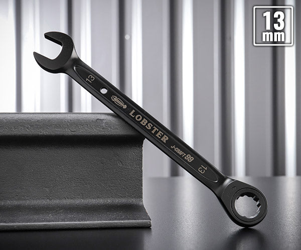 ロブテックス J-CRAFT99 ブラックラチェットコンビネーションレンチ JBRW13 サイズ13mm ジェークラフト ツーナインズ ロブスター工具 LOBSTER LOBTEX