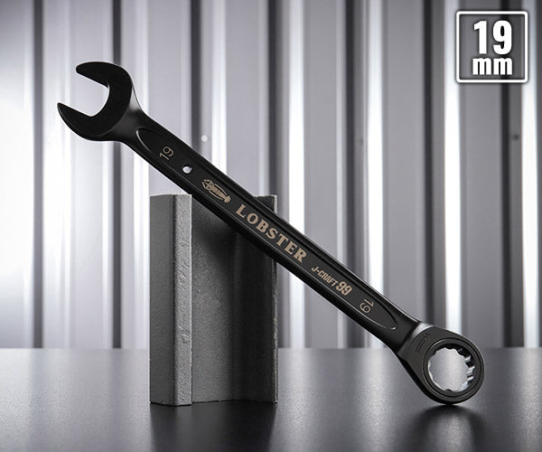 ロブテックス J-CRAFT99 ブラックラチェットコンビネーションレンチ JBRW19 サイズ19mm ジェークラフト ツーナインズ ロブスター工具 LOBSTER LOBTEX
