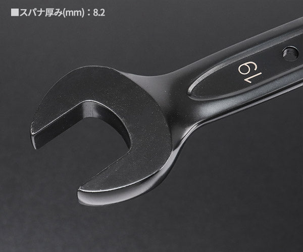 ロブテックス J-CRAFT99 ブラックラチェットコンビネーションレンチ JBRW19 サイズ19mm ジェークラフト ツーナインズ ロブスター工具 LOBSTER LOBTEX