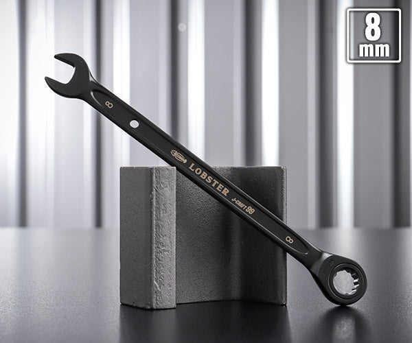 ロブテックス J-CRAFT99 ブラックラチェットコンビネーションレンチ JBRW8 サイズ8mm ジェークラフト ツーナインズ ロブスター工具 LOBSTER LOBTEX