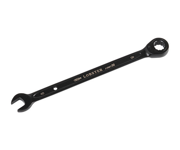ロブテックス J-CRAFT99 ブラックラチェットコンビネーションレンチ JBRW8 サイズ8mm ジェークラフト ツーナインズ ロブスター工具 LOBSTER LOBTEX