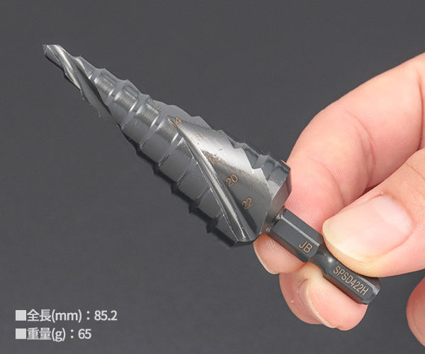 ロブテックス J-CRAFT99 JBSPSD422H 4~22mm 10段 スパイラルステージドリル 6.35mm六角軸 Jクラフト ツーナインズ ロブスター LOBSTER LOBTEX