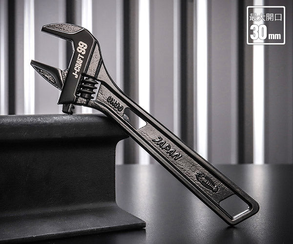 ロブテックス J-CRAFT99 ブラックハイブリッドモンキーレンチ JBUM30 全長200mm ジェークラフト ツーナインズ ロブスター工具 LOBSTER モンキレンチ