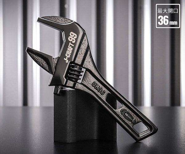 ロブテックス J-CRAFT99 ブラックハイブリッドモンキーレンチショート JBUM36S 全長160mm ジェークラフト ツーナインズ ロブスター工具 モンキレンチ