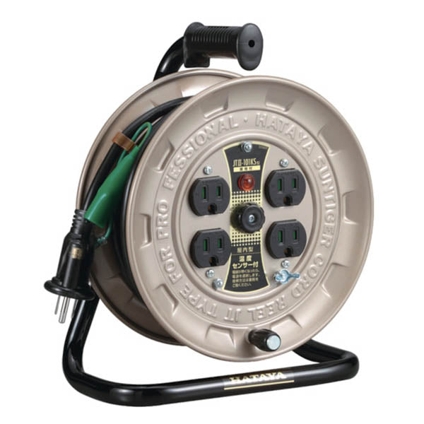 HATAYA(ハタヤ) 温度センサー付コードリール単相100V10M アース付