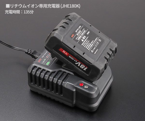 KTC ホイールナット用コードレスインパクトレンチ 最大トルク600N・m 18V フルセット (JTAE475)(4989433617275) 京都機械工具