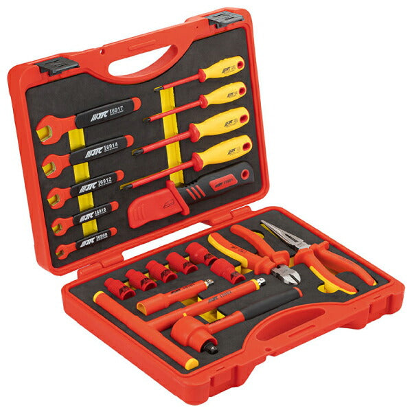 JTCI017 絶縁工具セット 国際規格IEC60900:2004規格適合 HV・ EV 車の整備作業に最適