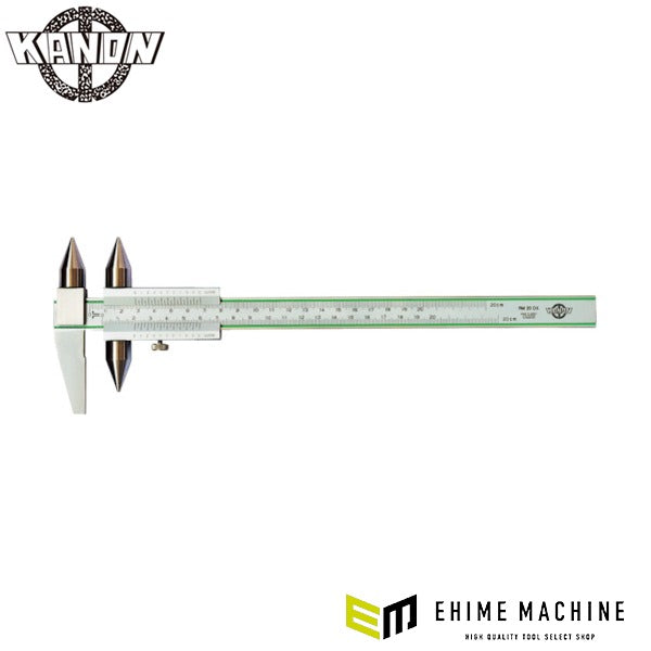 カノンノギス カノン 丸穴ピッチノギス 200mm 最小表示0.05mm 適合穴径3.0～15mm 穴