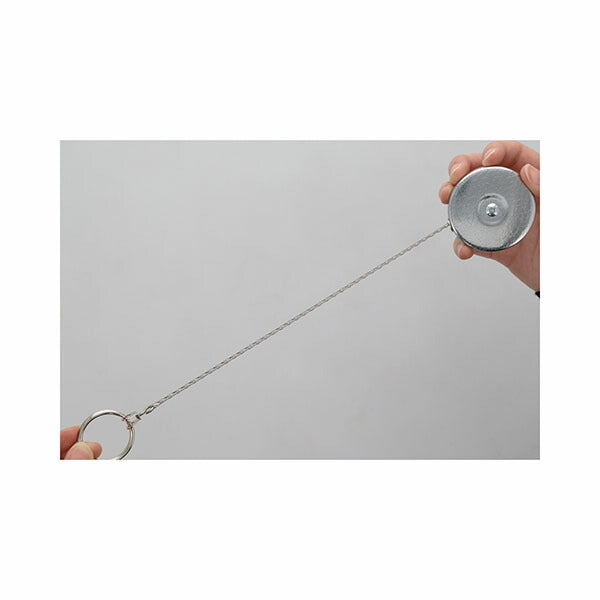 日本正規品 キーバック リトラクタブルキーチェーン オリジナルシリーズ (0003-011) (0088056015087) 24インチ 固定式ベルトループ クローム キーリール KEY-BAK