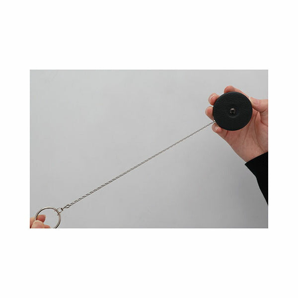 日本正規品 キーバック リトラクタブルキーチェーン オリジナルシリーズ (0003-013) (0088056015094) 24インチ 固定式ベルトループ ブラック キーリール KEY-BAK