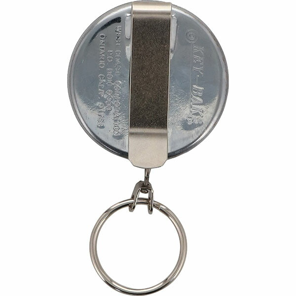 日本正規品 キーバック リトラクタブルキーチェーン オリジナルシリーズ (0005-011) (0088056015063) 24インチ ベルトクリップ クローム キーリール KEY-BAK