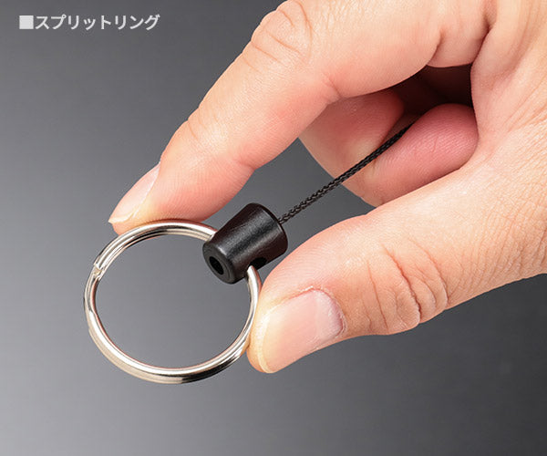 日本正規品 キーバック リトラクタブルキーリール オリジナルシリーズ (0483-821) (0088056015148) 48インチ 固定式ベルトループ クローム キーチェーン KEY-BAK