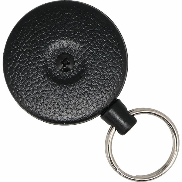 日本正規品 キーバック リトラクタブルキーリール オリジナルシリーズ (0483-823) (0088056015155) 48インチ 固定式ベルトループ ブラック キーチェーン KEY-BAK