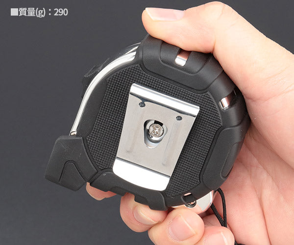 コメロン マグジャケットクローム ベルトホルダー付 KMC-31CM-55-25 5.5m 25mm幅 一人でも楽に測定できる強力マグネット爪と両面目盛 KOMELON メジャー コンベックス