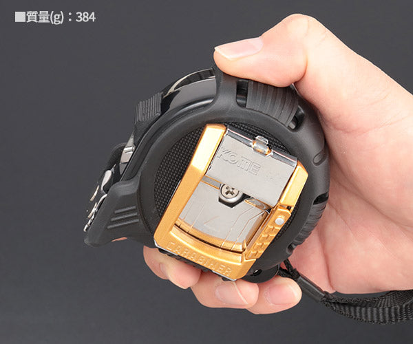 コメロン カラビナ式ベルトクリップ マグジャケットII (金、 黒) KMC-31NJB-55-25 5.5m 25mm幅 一人でも楽に測定できる強力マグネット爪と両面目盛 KOMELON メジャー コンベックス
