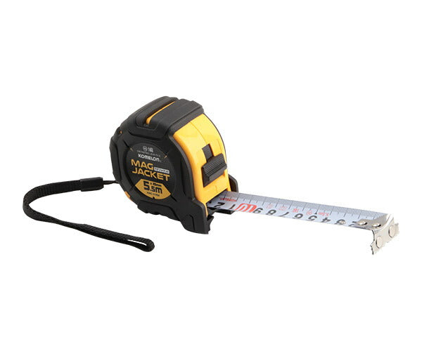 コメロン マグジャケット KMC-31RM-55-25 5.5m 25mm幅 一人でも楽に測定できる強力マグネット爪と両面目盛 KOMELON メジャー 距離測定 巻尺 コンベックス