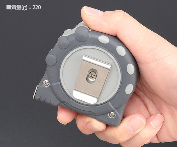 コメロン SSグリッパー ステンレス 19mm幅 5.5m コンベックス メジャー 巻尺 JIS1級 ナイロンコート (KMC-32S-55-19) (8803005327958) KOMELON