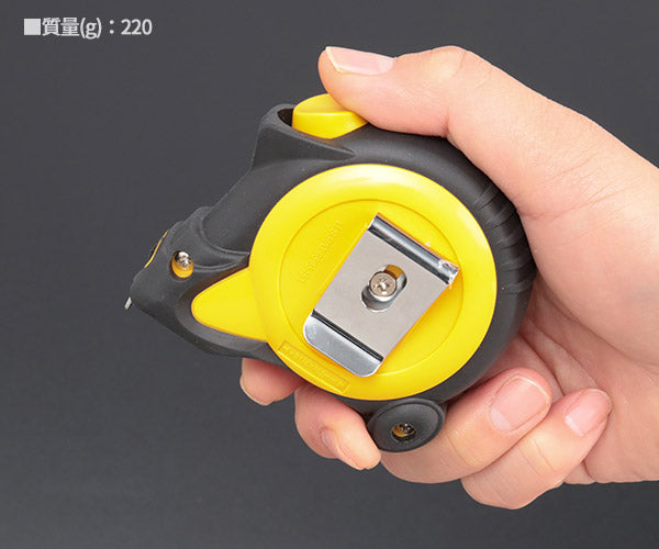 コメロン セルフロック KMC-36-55-19 5.5m 19mm幅 引き出したら止まるオートストップ機構 KOMELON ラバーグリップ メジャー 距離測定 巻尺 コンベックス