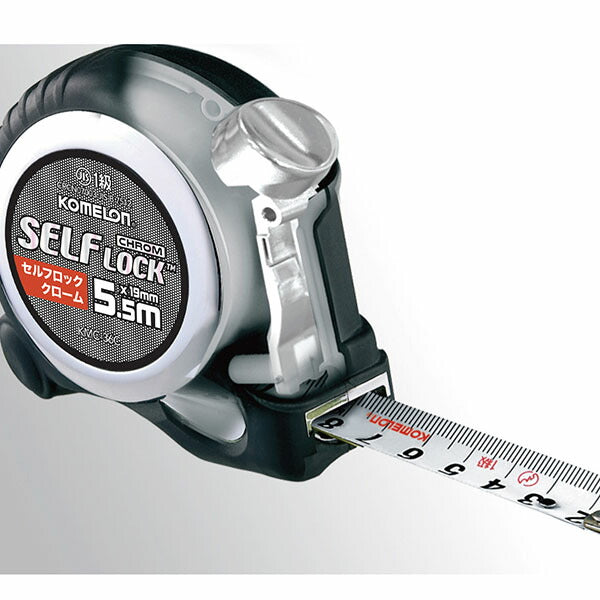 コメロン セルフロッククローム 19mm幅 5.5m ナイロンコートテープ ラバーグリップ KMC-36C-55-19 (8803005367985) KOMELON