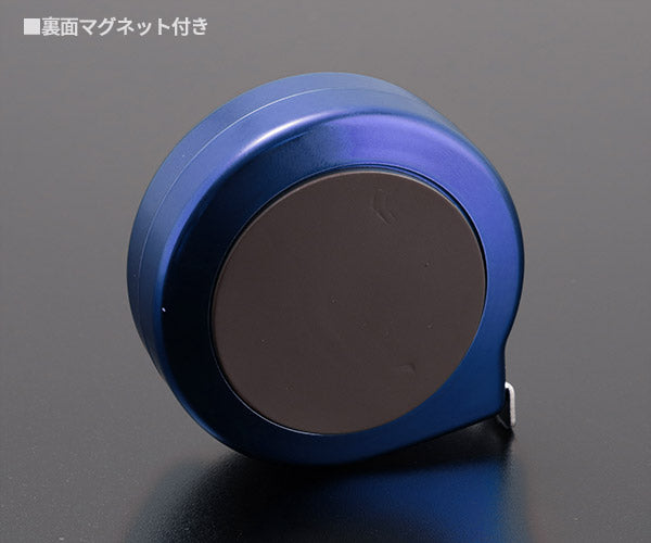 コメロン タッチロック 13mm幅 3.5m ブルー DIAメートル目盛 マグネット付 コンベックス メジャー 巻尺 (KMC-60T-35-13-B) (4545301112336) KOMELON