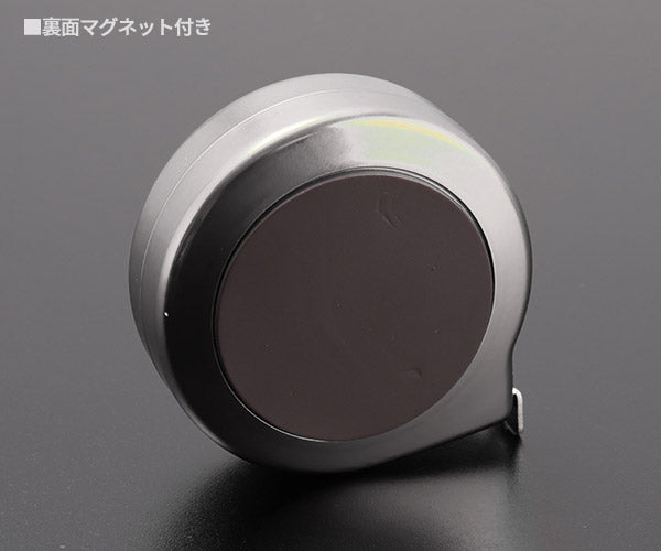 コメロン タッチロック 13mm幅 3.5m シルバー DIAメートル目盛 マグネット付 コンベックス メジャー 巻尺 (KMC-60T-35-13-S) (4545301112329) KOMELON