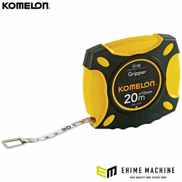 コメロン グリッパー 10mm幅 20m 折り畳みクランクハンドル付 耐摩耗ナイロンコートテープ (KMC-900R-20-10)(8803005903114) KOMELON