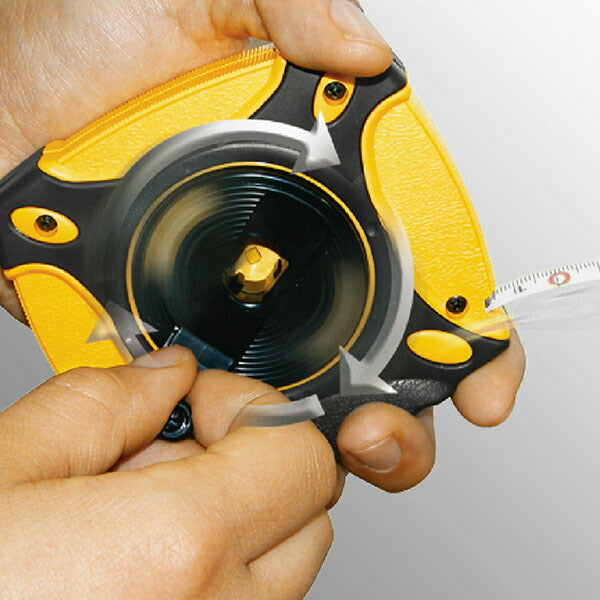 コメロン グリッパー 10mm幅 20m 折り畳みクランクハンドル付 耐摩耗ナイロンコートテープ (KMC-900R-20-10)(8803005903114) KOMELON