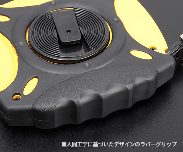 コメロン グリッパー 30m 10mm幅 ラバーグリップ 折りたたみクランク 巻尺 メジャー 距離測定 JIS1級 (KMC-900R-30-10) (8803005903619) KOMELON