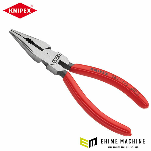 日本正規品 クニペックス ニードルノーズペンチ(SB) (0821-145SB)(4003773080244) KNIPEX