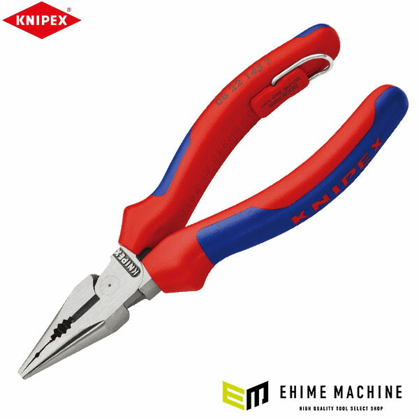 日本正規品 クニペックス ニードルノーズペンチ 落下防止 コンフォート 145mm (08 22 145 T)(4003773080640) KNIPEX
