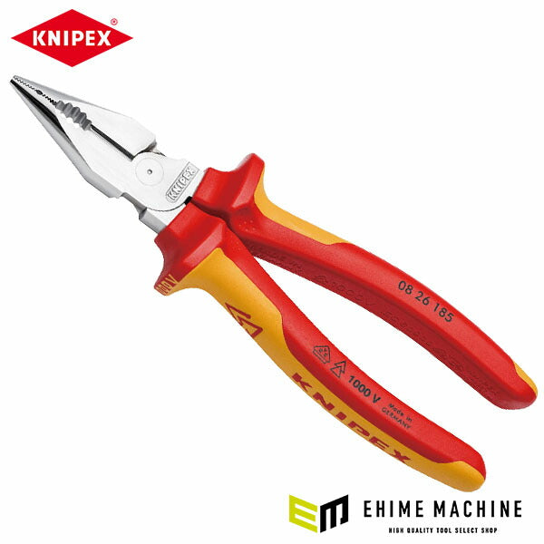 日本正規品 クニペックス ニードルノーズペンチ (0826-185SB)(4003773088868) KNIPEX