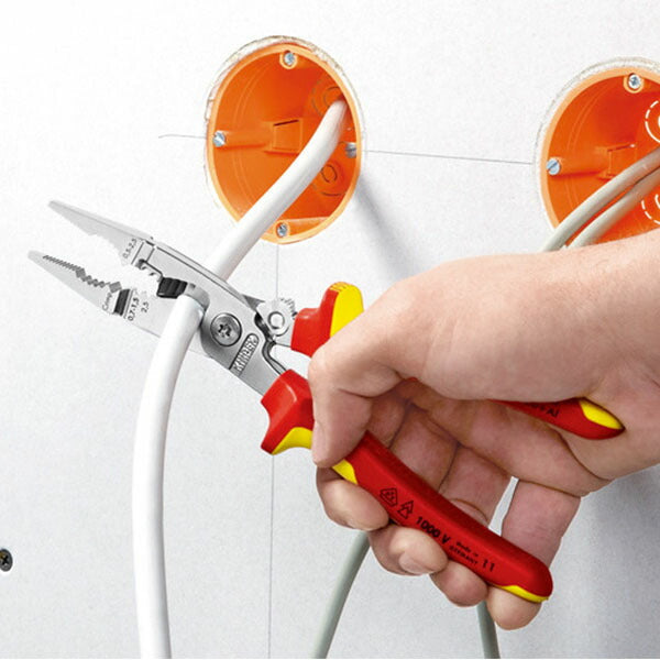 日本正規品 クニペックス 絶縁エレクトロプライヤー 落下防止 (1396-200T)(4003773081425) 業務向け KNIPEX