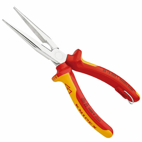 日本正規品 クニペックス 絶縁先長ラジオペンチ落下防止 (2616-200T)(4003773081449) 業務向け KNIPEX
