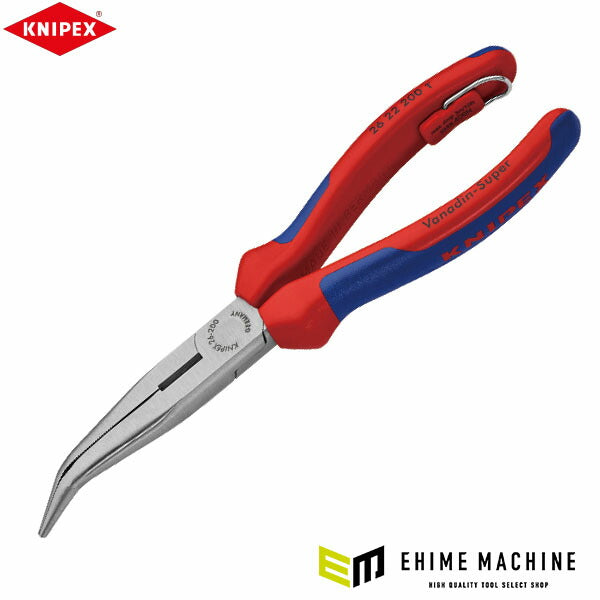 日本正規品 クニペックス 40°先曲ラジオペンチ 落下防止 コンフォート 200mm (26 22 200 T)(4003773080008) KNIPEX