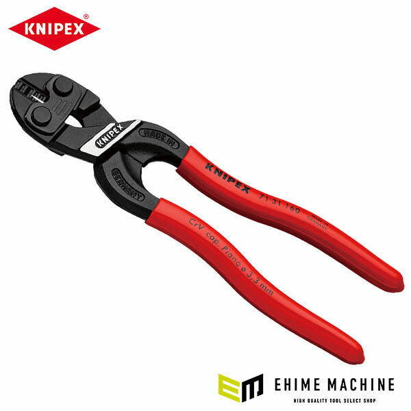 日本正規品 クニペックス 小型クリッパー リセス付 (7131-160SB)(4003773085850) KNIPEX