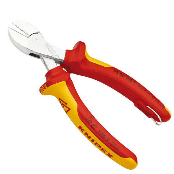 日本正規品 クニペックス T 絶縁コンパクトニッパー 落下防止 (7306-160T)(4003773081487) 業務向け KNIPEX